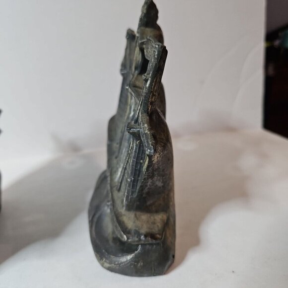 Old Ironsides Constitution 3 Mast Metal Bookends Set Of 2  1 Lb 8 Oz Each - Picture 8 of 16